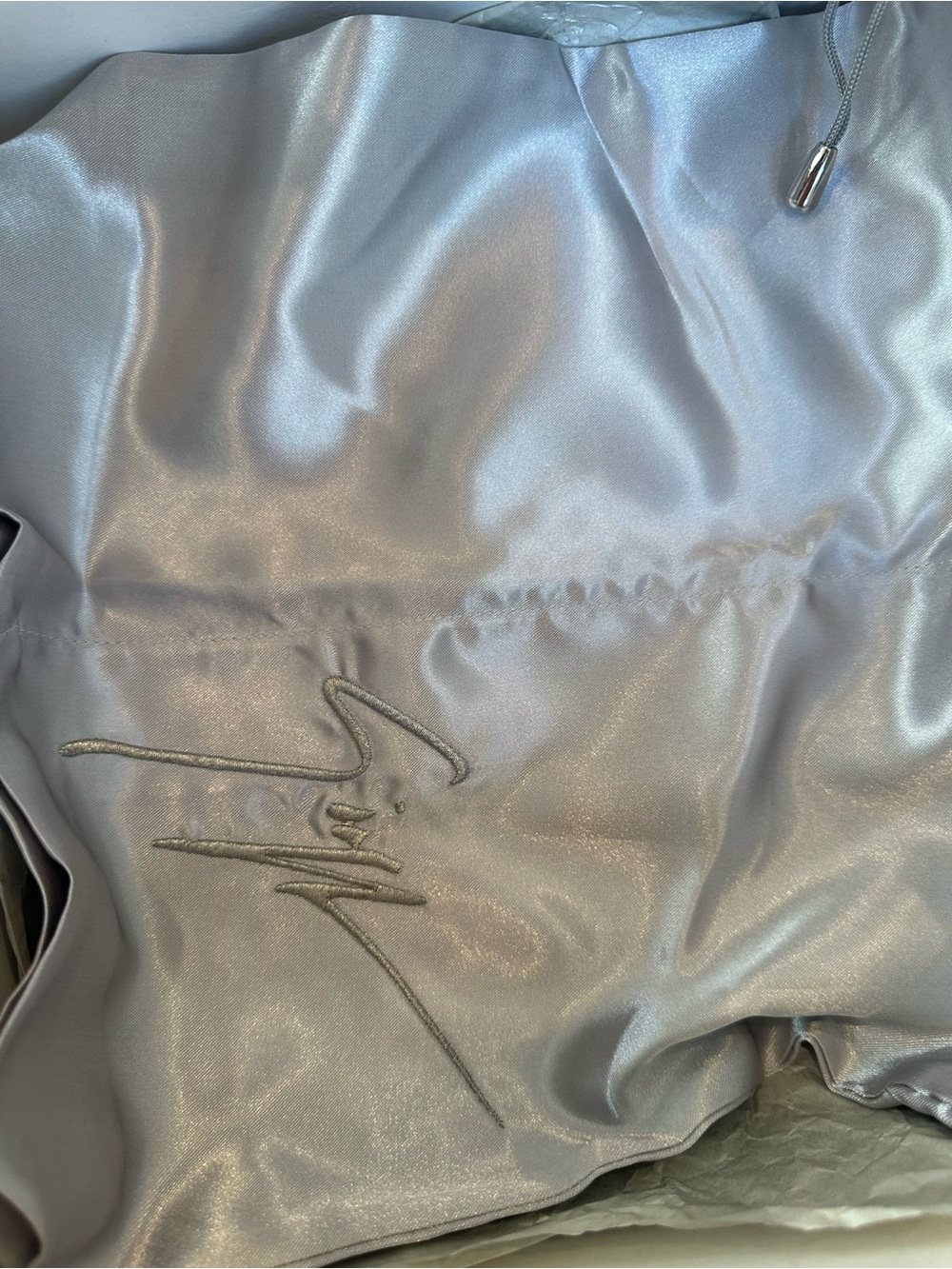 Giuseppe Zanotti Laguna/silver Swarovski Crystal Slingback Platform Heels 38.5 - Picture 12 of 12